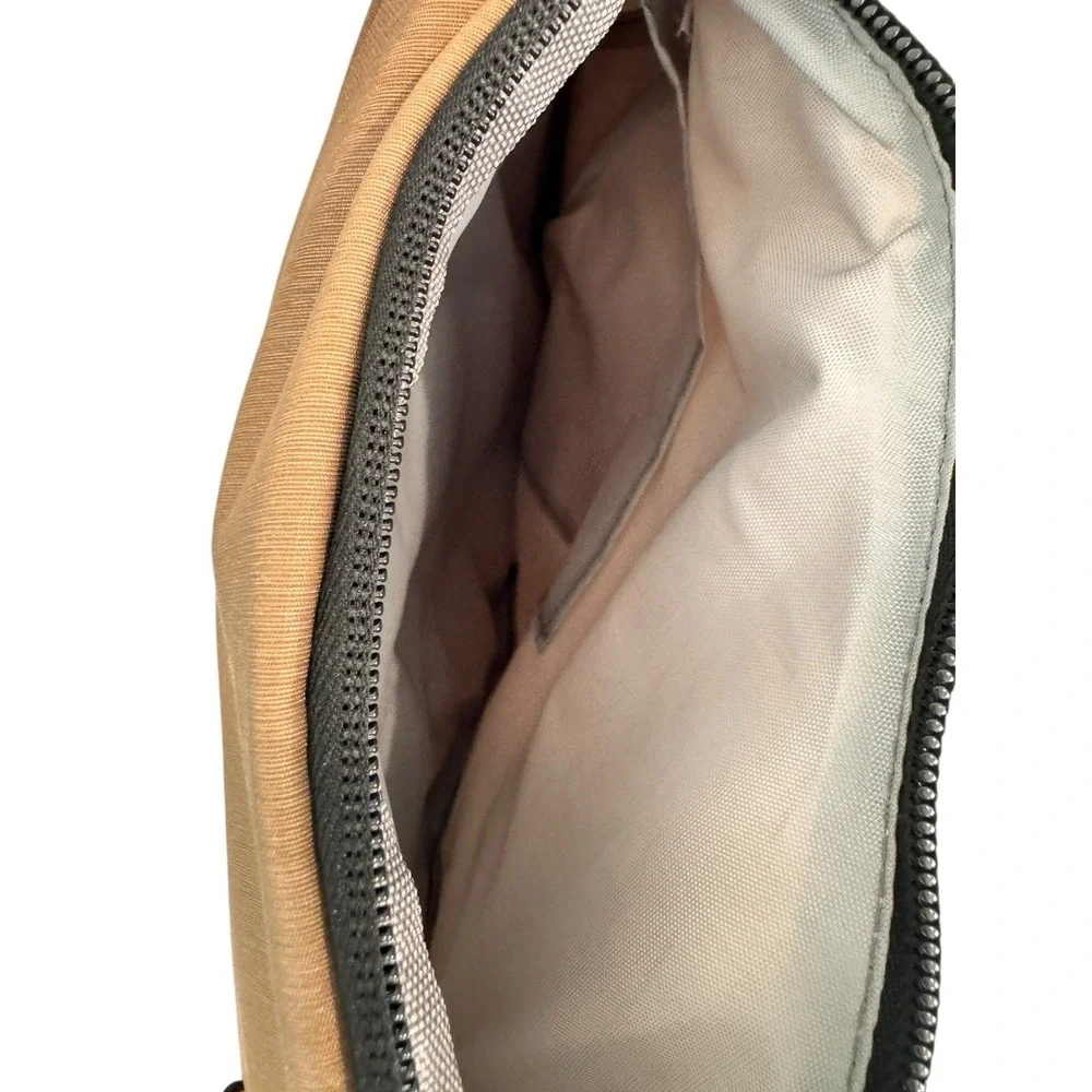 WATERFLY Crossbody Sling‎ Bag Tan Travel Anti Theft Style Multi Pocket NWT